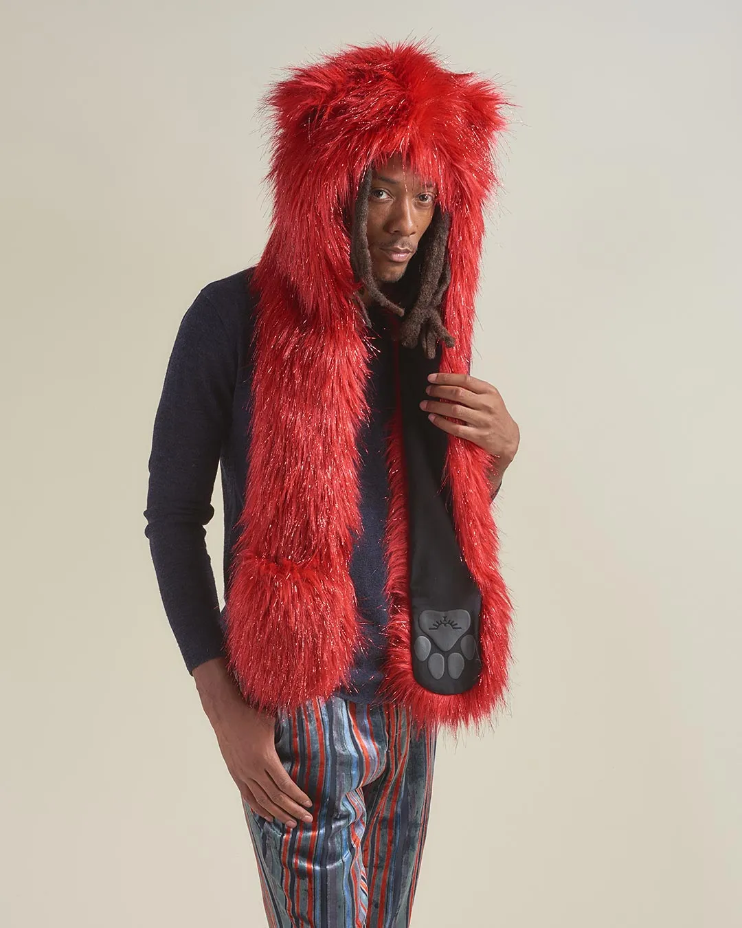 Glitter Love Cat Collector Edition Faux Fur Hood | Men's