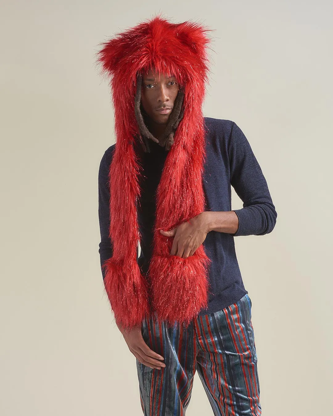 Glitter Love Cat Collector Edition Faux Fur Hood | Men's