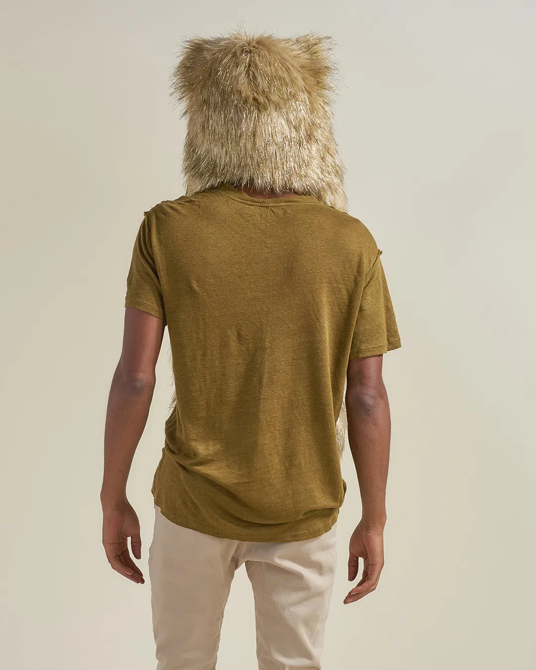 Glitter Sun Wolf Collector Edition Faux Fur Hood | Men's