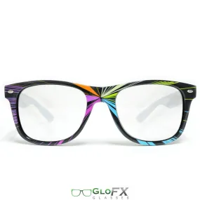 GloFX Starburst Diffraction Glasses - Clear lens