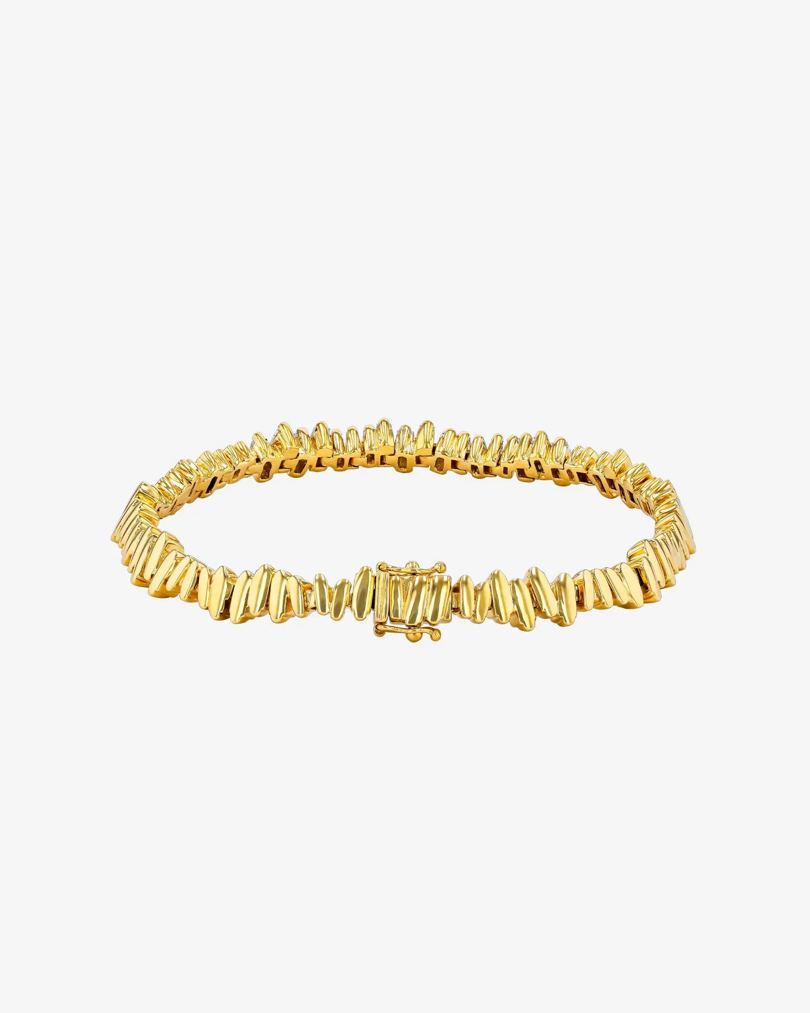 Golden Diamond ID Bracelet