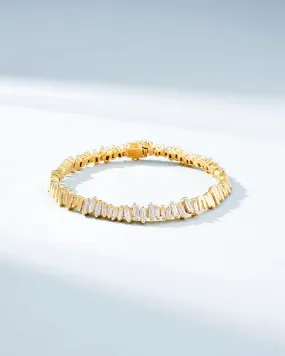 Golden Diamond ID Bracelet