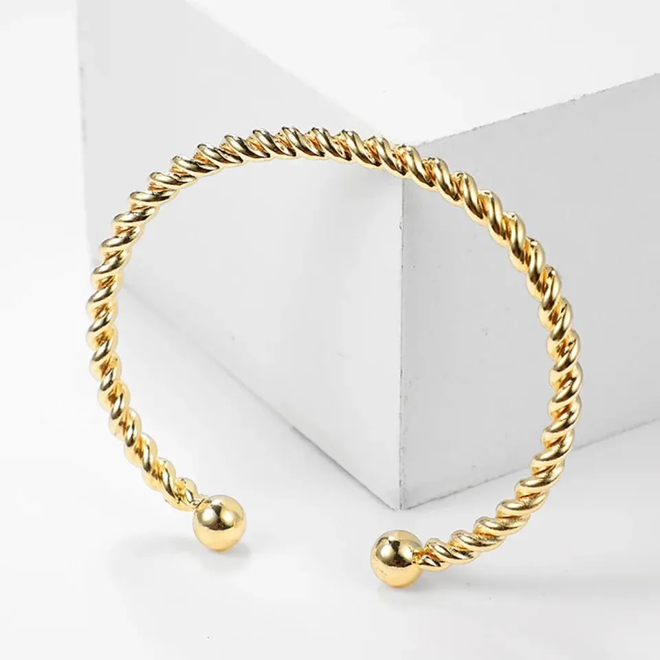 Golden Twist Bracelet