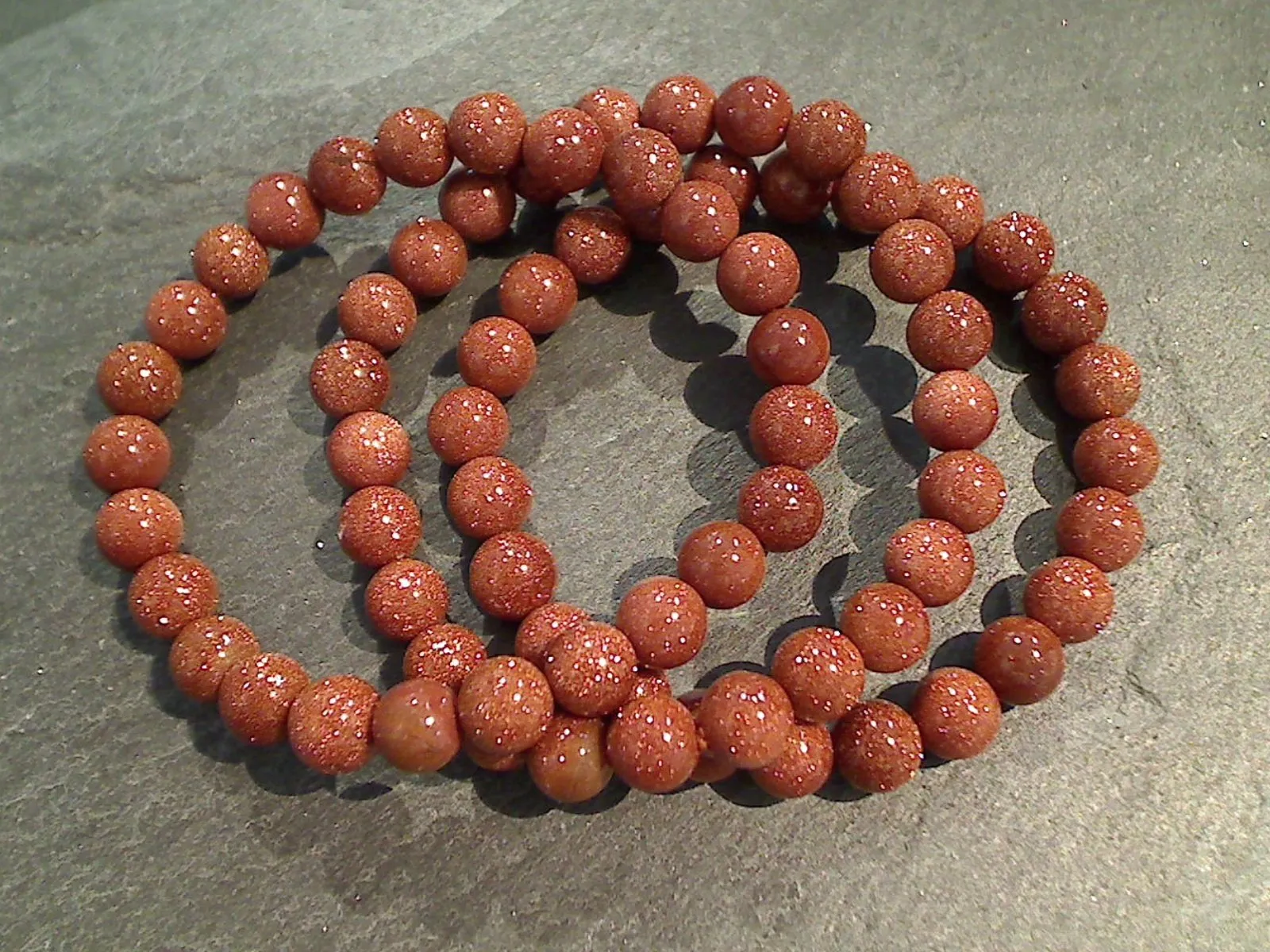 Goldstone 8MM Stretch Bracelet