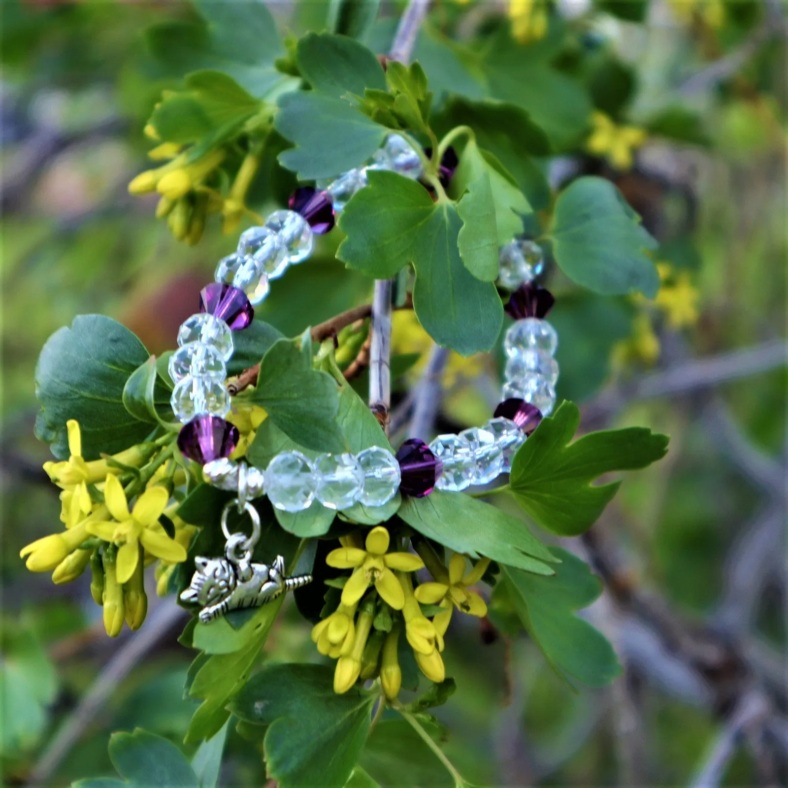 Handmade Glass Beaded Stretch Bracelets