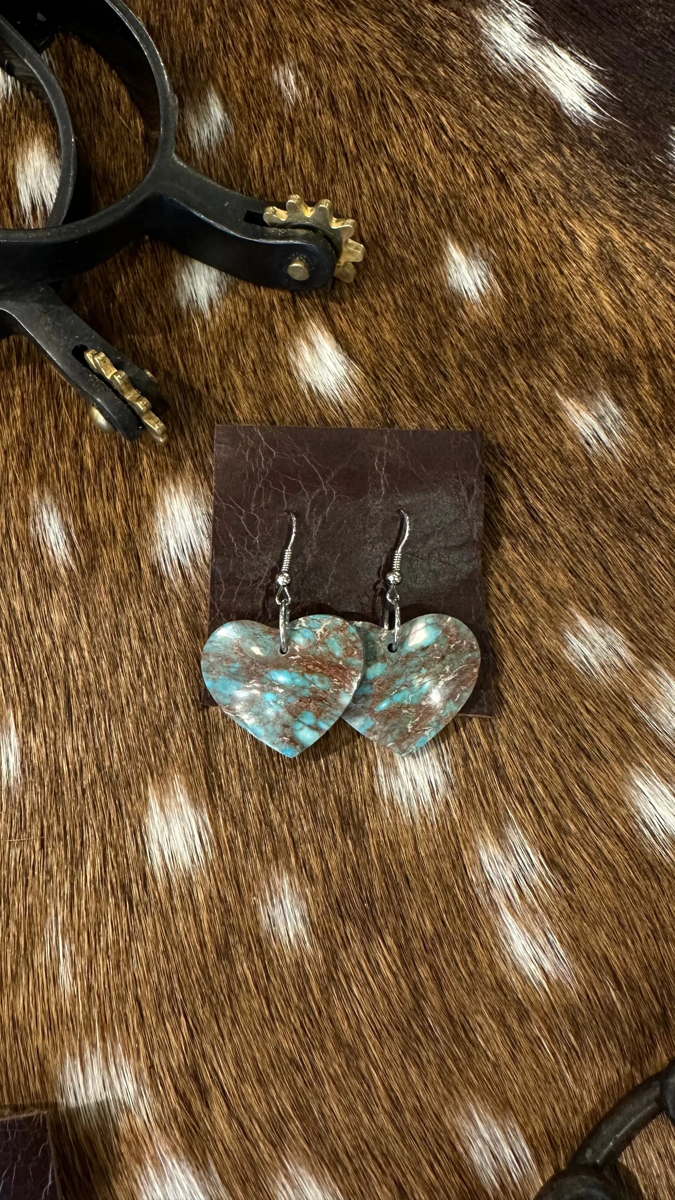 Heart Shaped Slab Earrings- Multiple options available