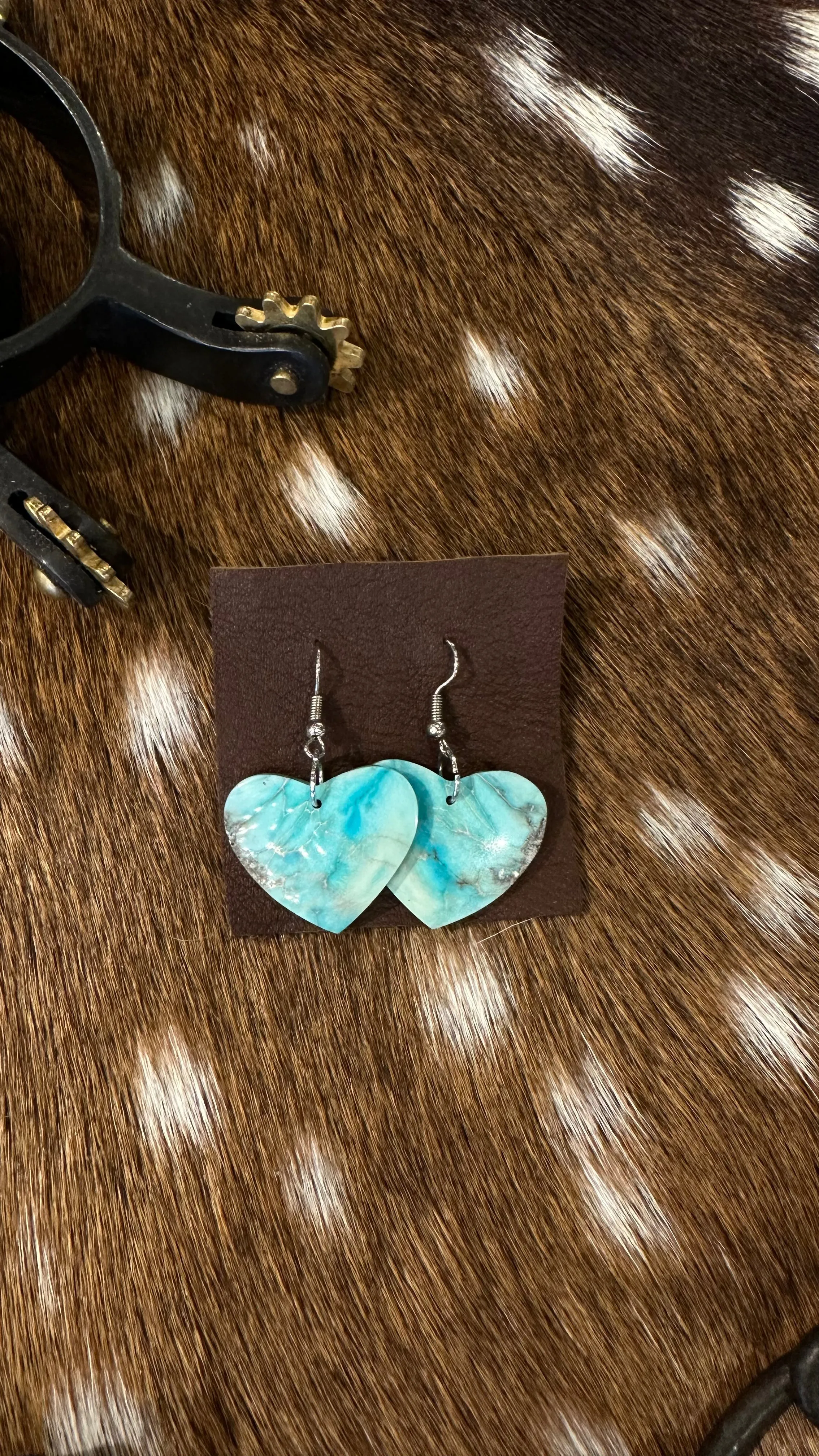 Heart Shaped Slab Earrings- Multiple options available