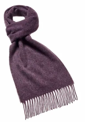 Heather Purple Lambswool Scarf