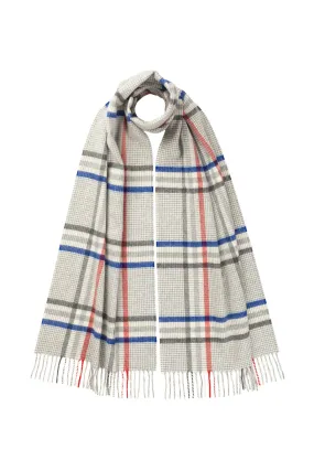 Houndstooth Check Merino Scarf