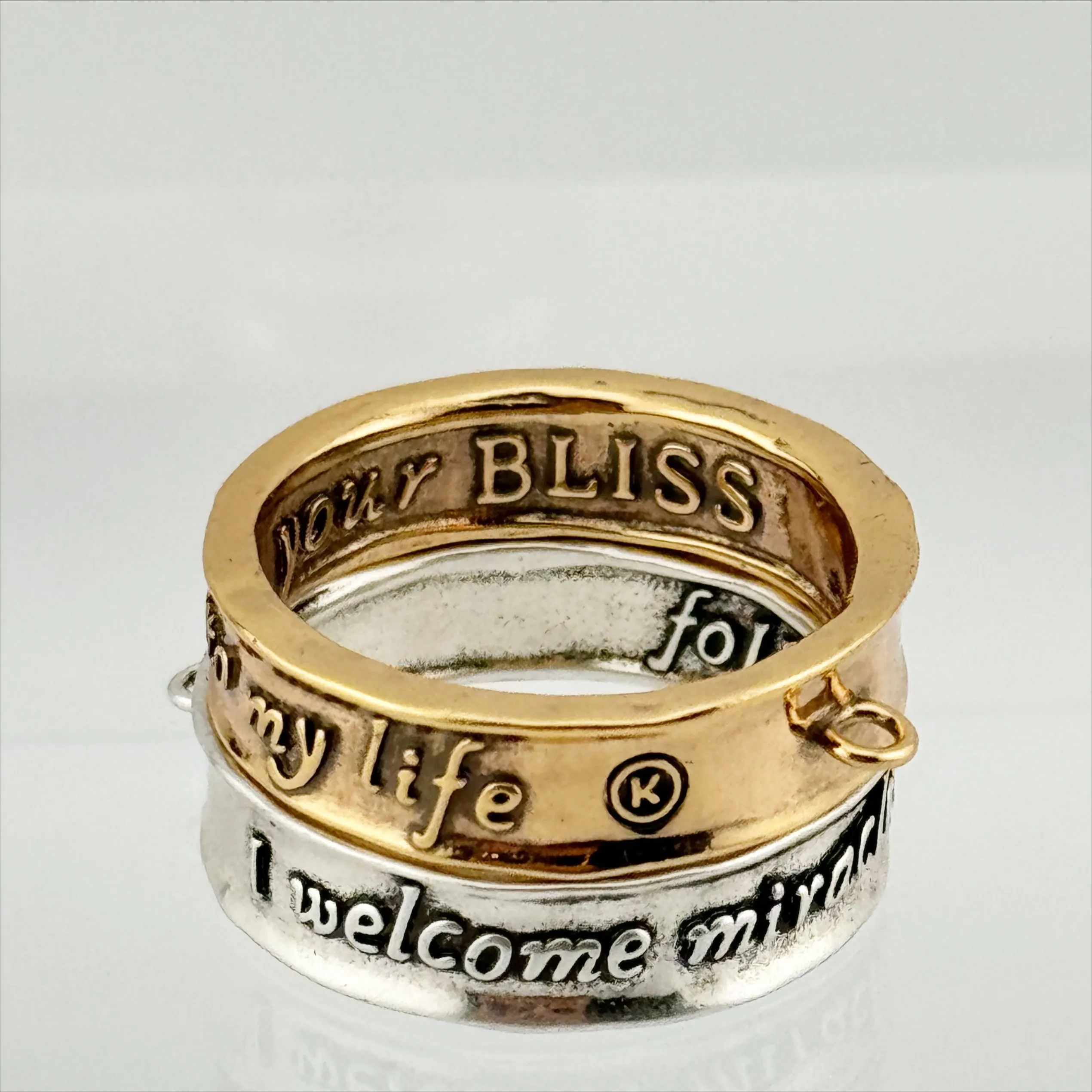 I WELCOME MIRACLES (FOLLOW YOUR BLISS) | RING | Original Necklace