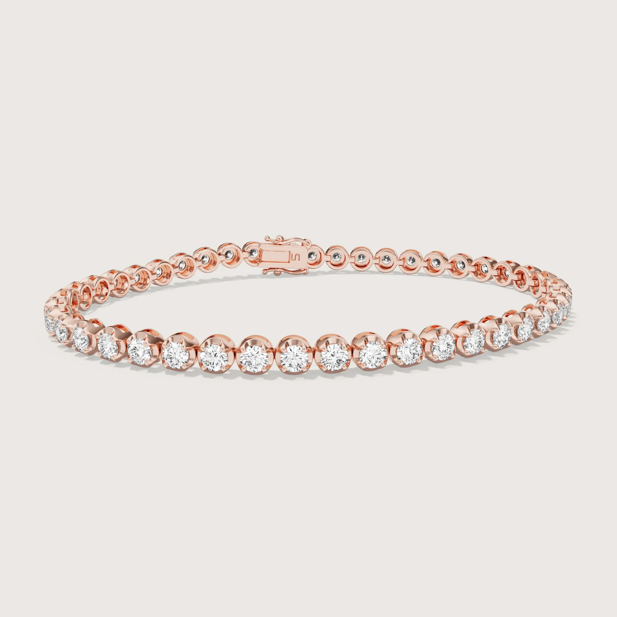 Icon Illusion Set Diamond Tennis Bracelet | Medium