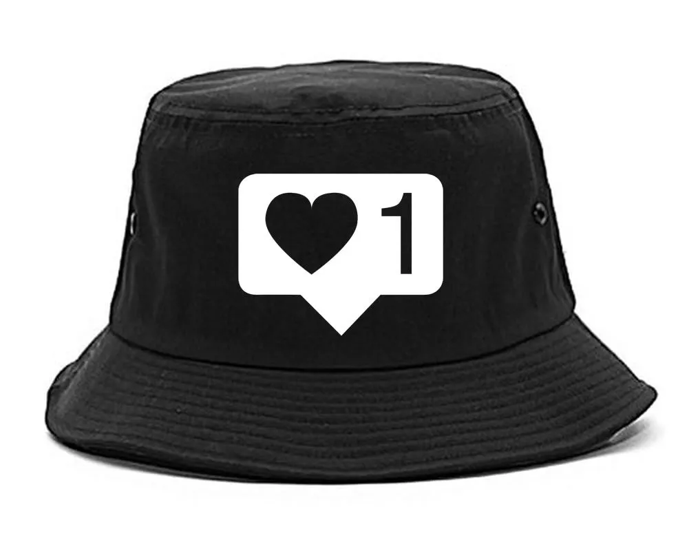 Insta Likes Heart 1 Bucket Hat Cap