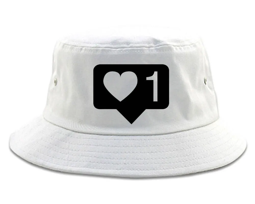 Insta Likes Heart 1 Bucket Hat Cap