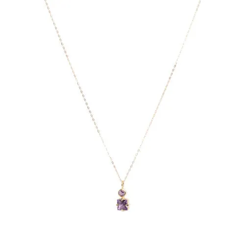 Isola Bella Gold Amethyst Necklace