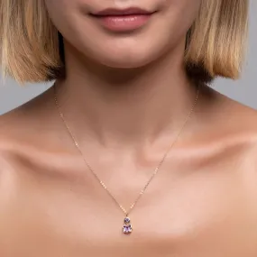 Isola Bella Gold Amethyst Necklace