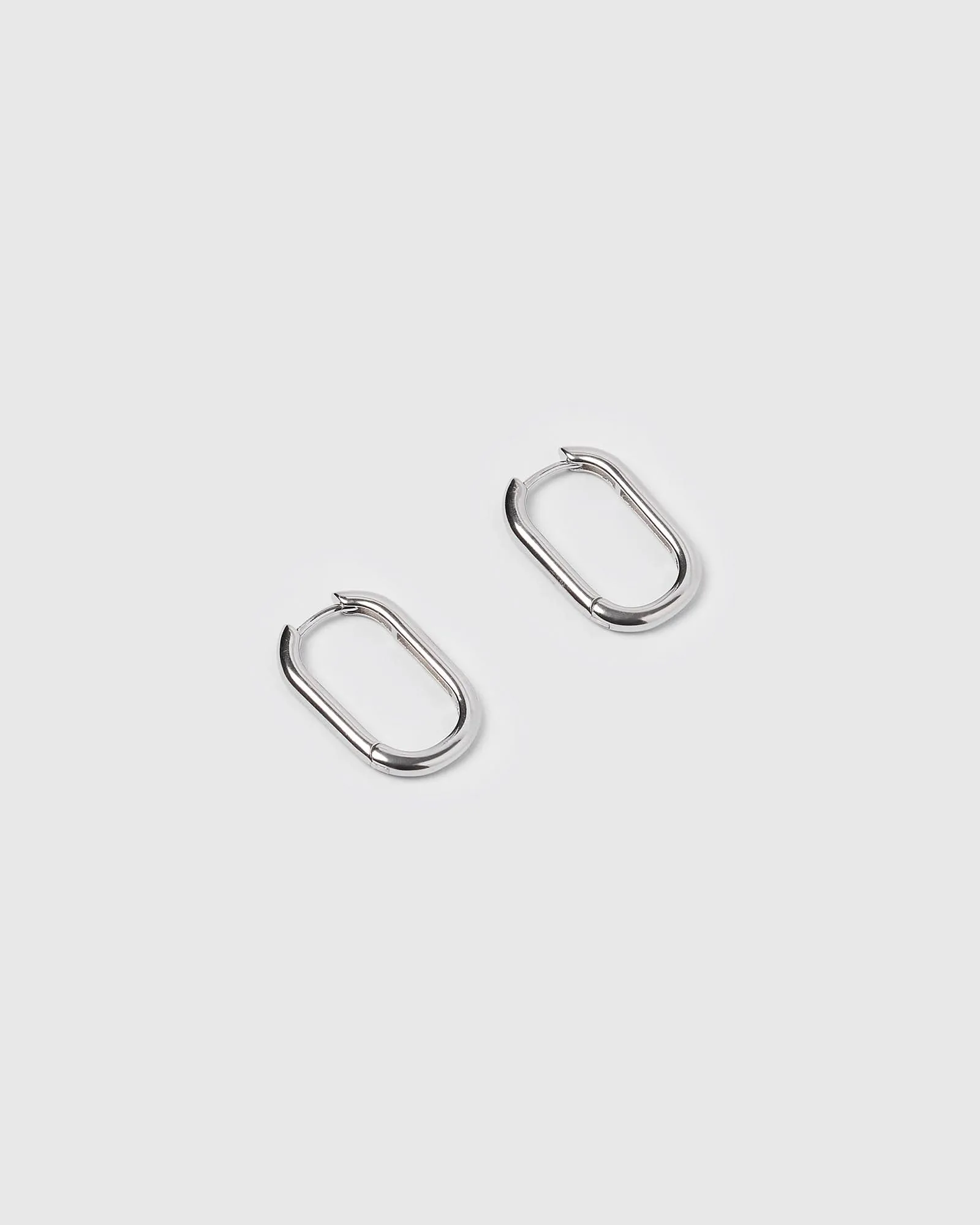 Izoa Tessa Hoop Earrings Sterling Silver