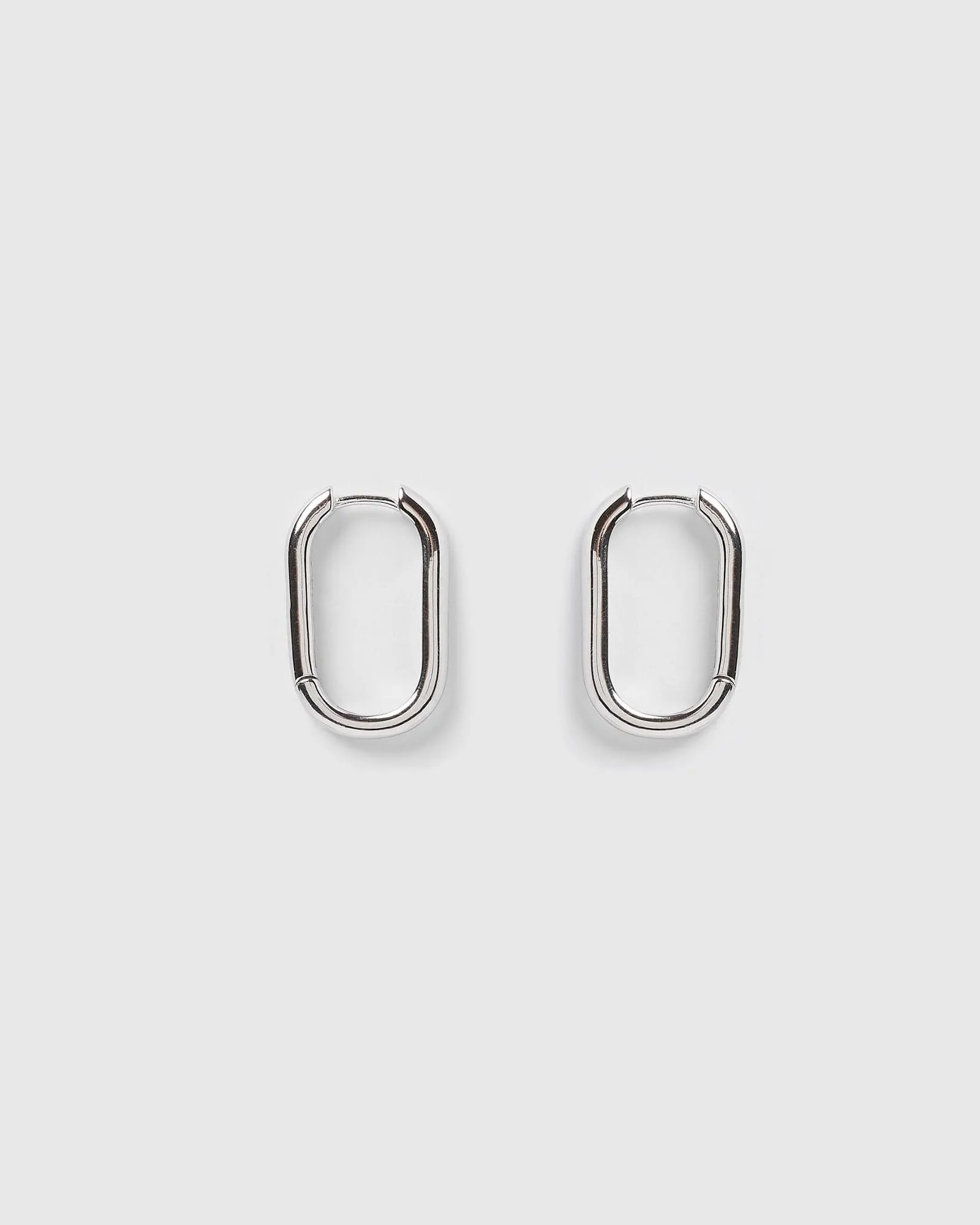 Izoa Tessa Hoop Earrings Sterling Silver