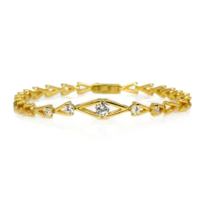 Jada S.S. .925 Gold Basket Bracelet