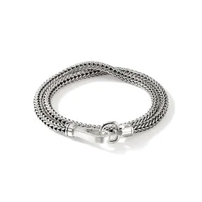 John Hardy 4.5MM Double Wrap Bracelet in Sterling Silver