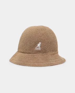 Kangol Flip It Reverse Casual Bucket Hat Oat/Cherry Glow