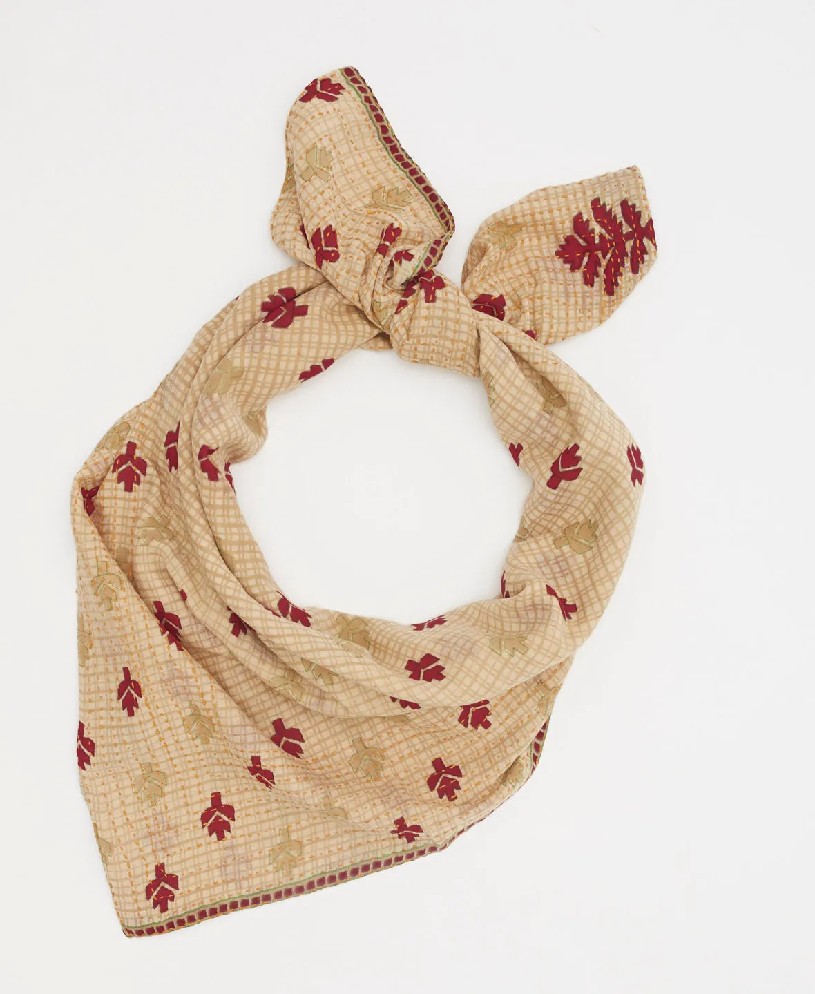 Kantha Square Scarf - No. 230616