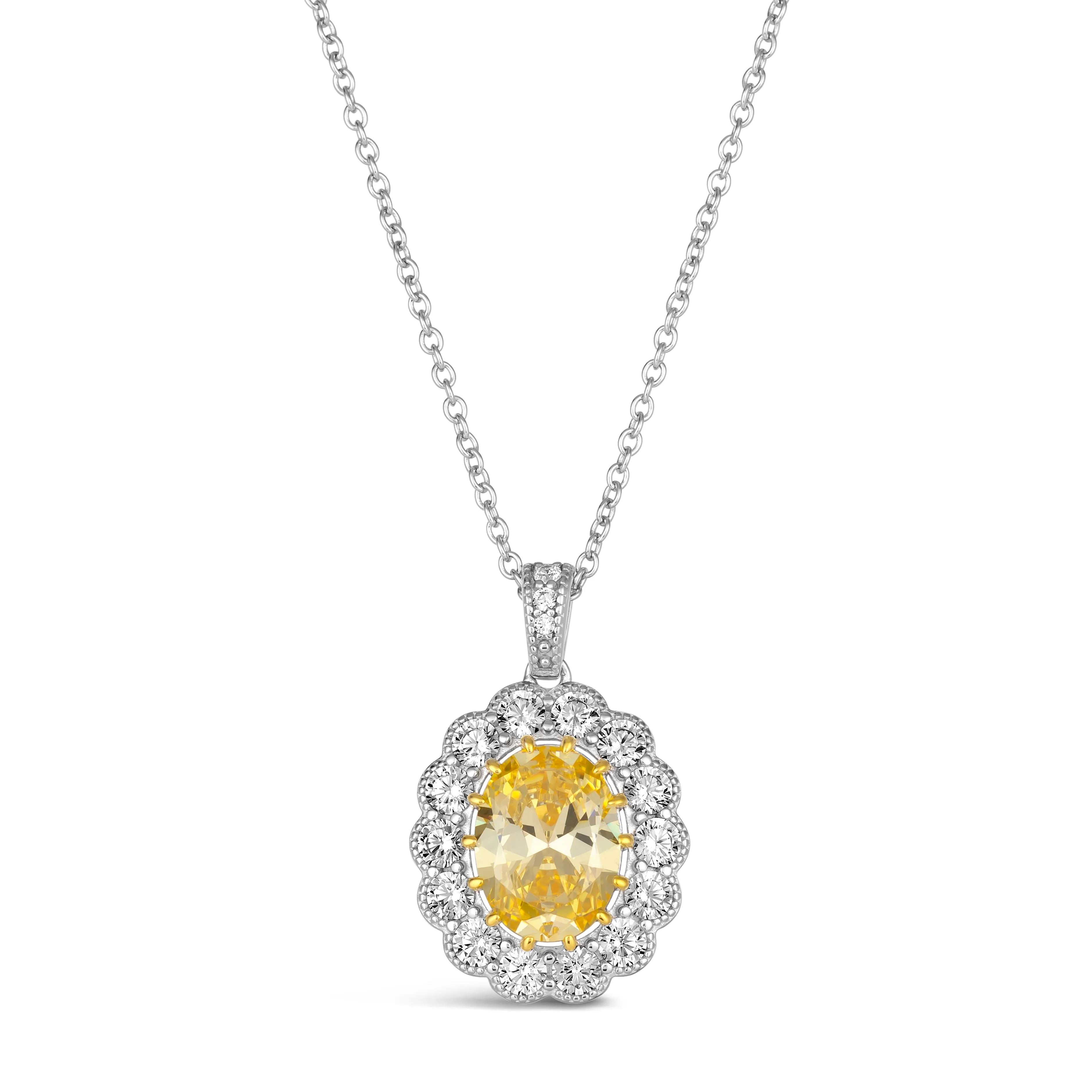 Kennedy 5 Carat Canary Yellow Pendant