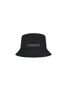 Kids Oilseed Hemp Canvas Bucket Hat—black