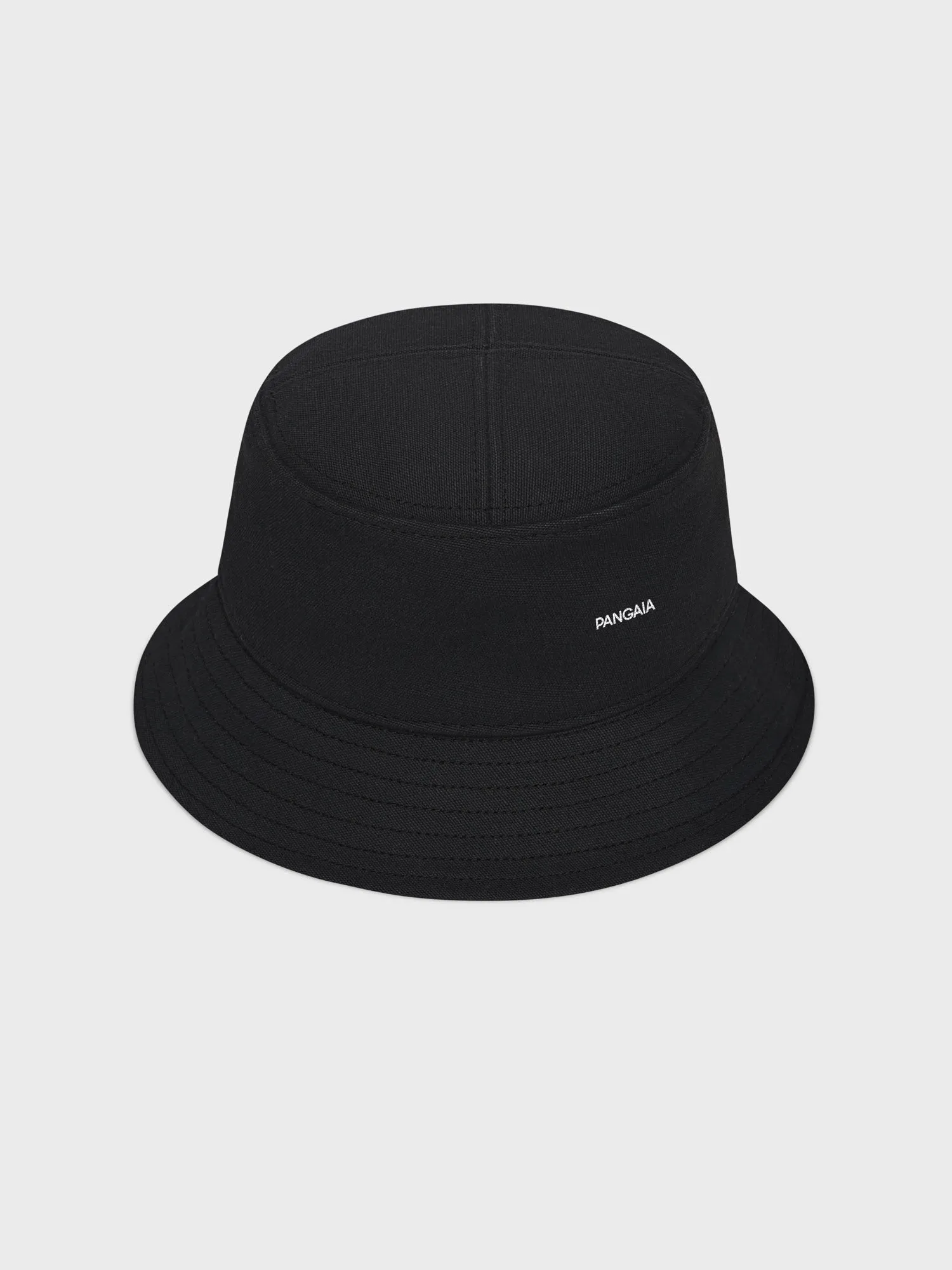 Kids Oilseed Hemp Canvas Bucket Hat—black