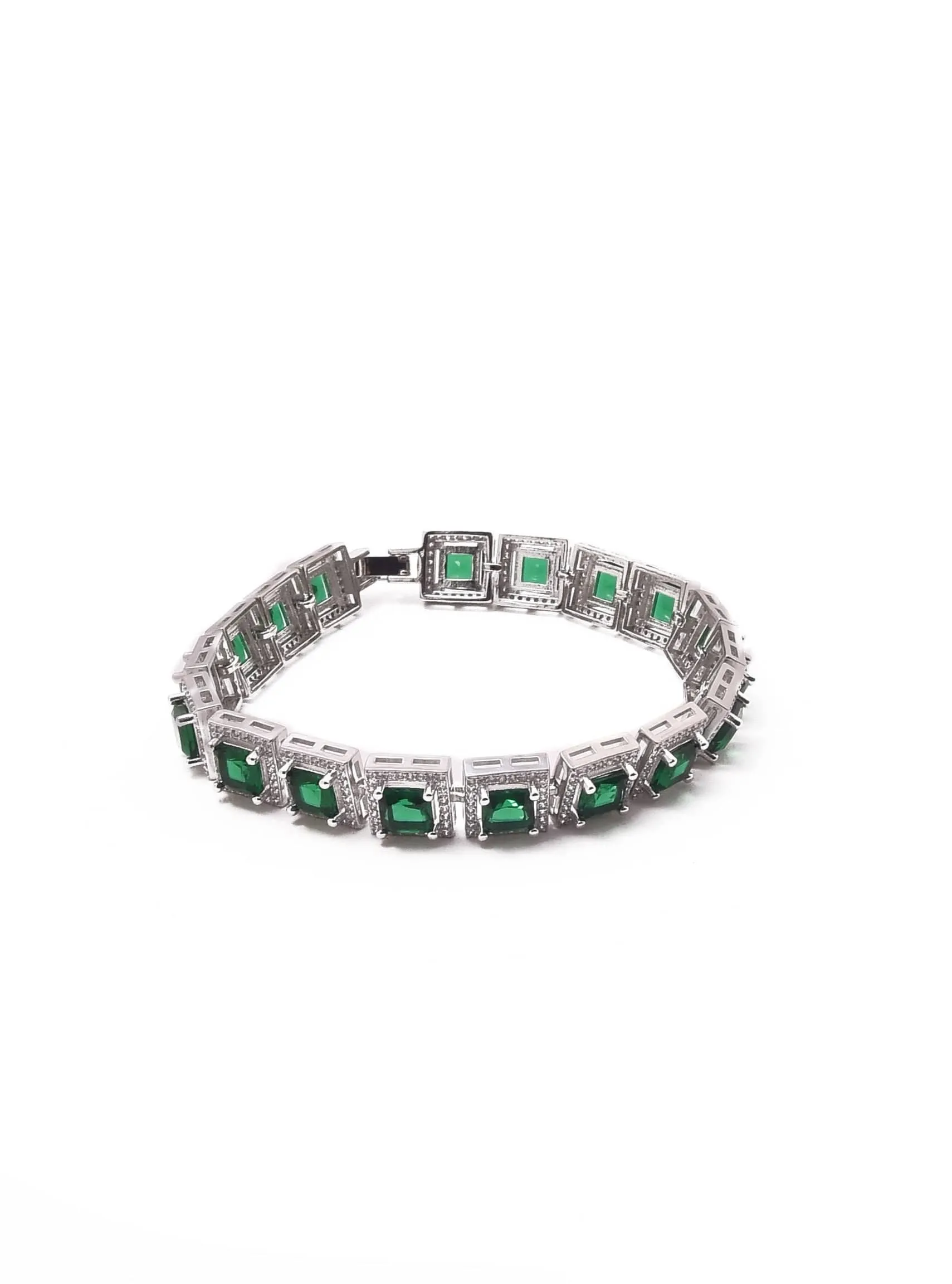 Klissaa Emerald Tennis Bracelet