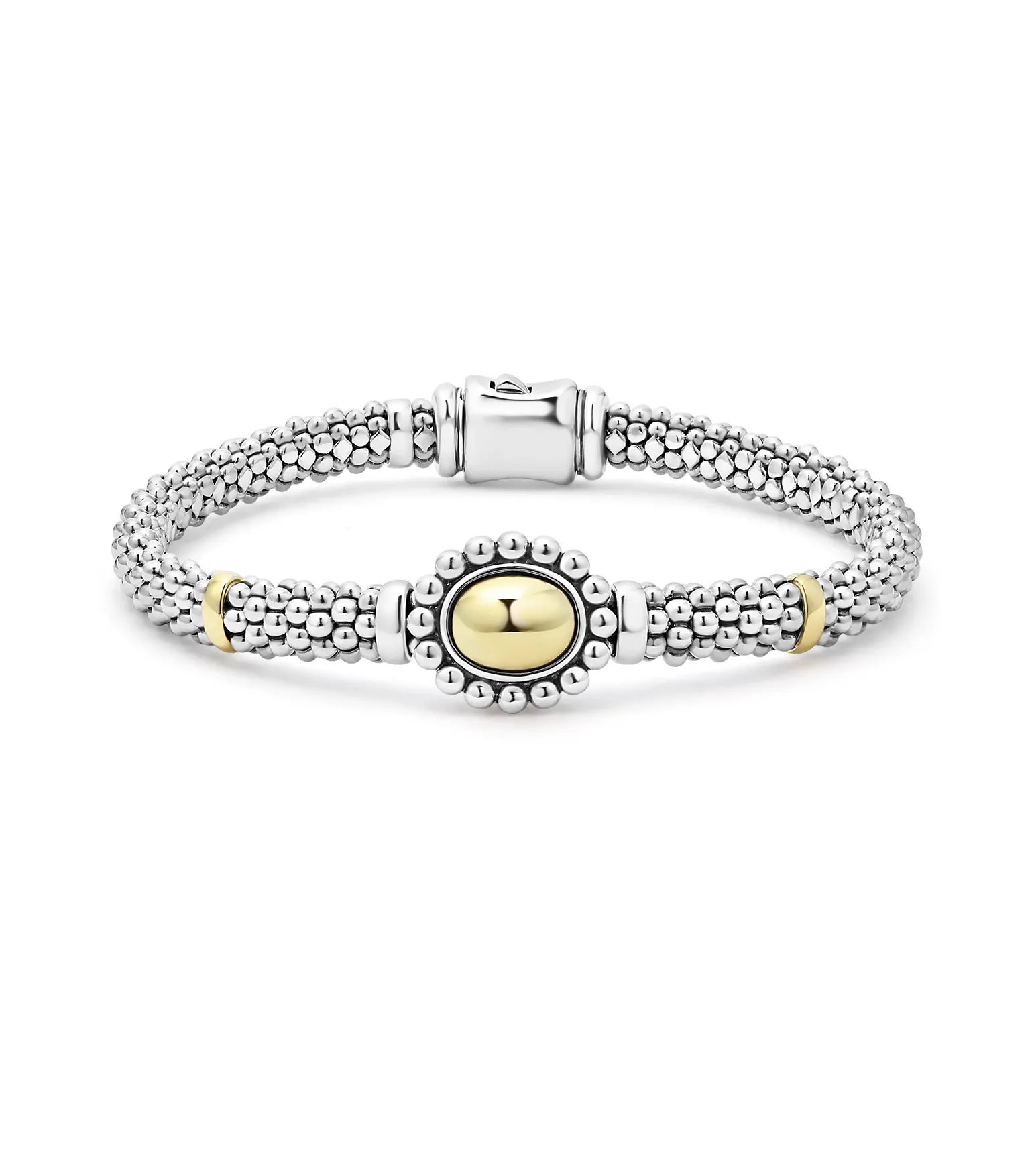 LAGOS High Bar Gold Caviar Dome Beaded Bracelet