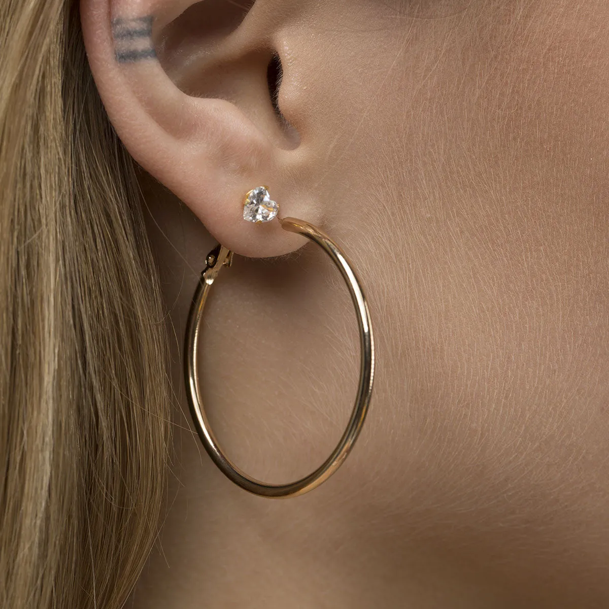 Large Thin Hoop Earrings