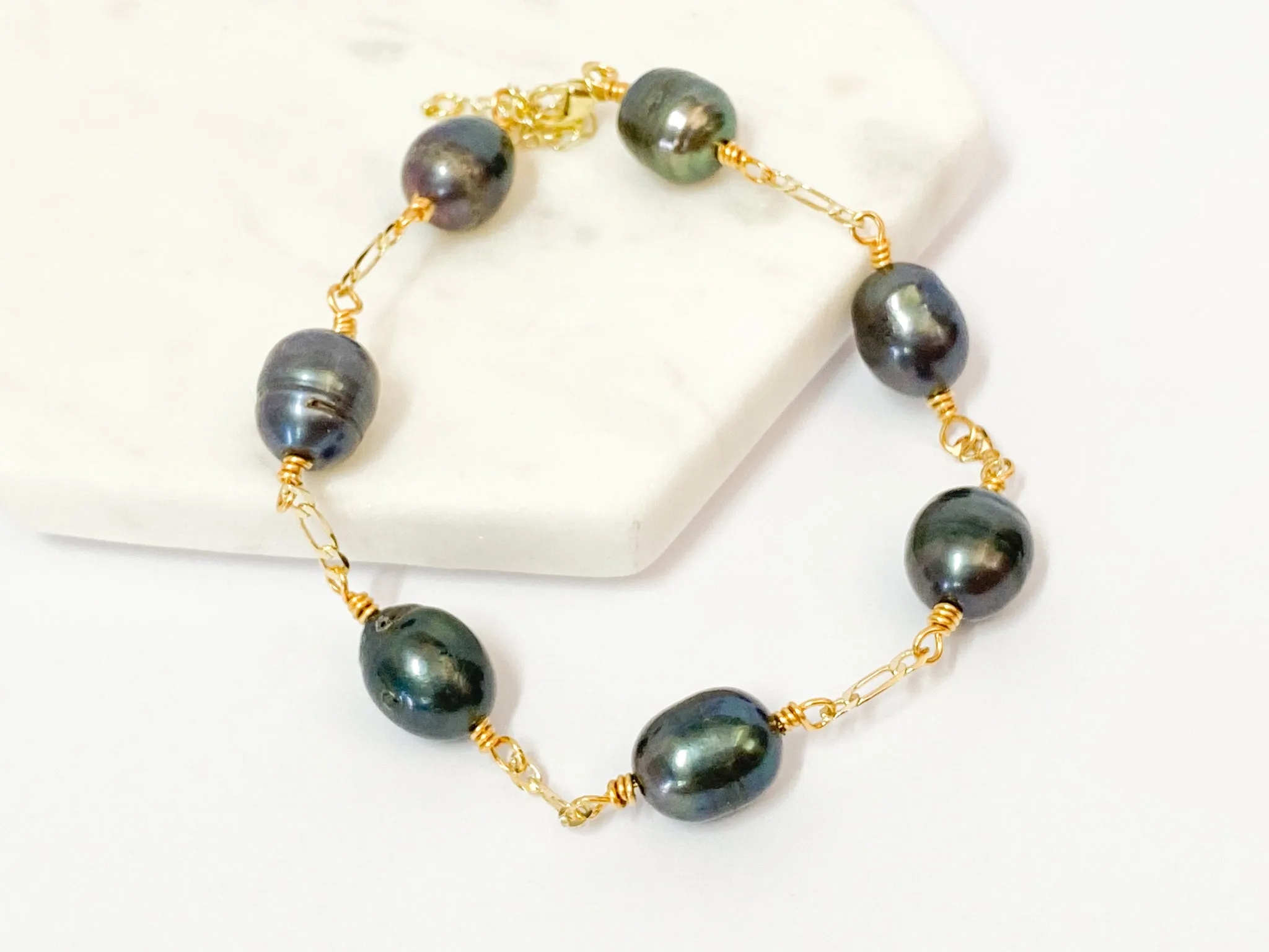 Leilani - (10-14mm) Genuine Tahitian Pearl Bracelet