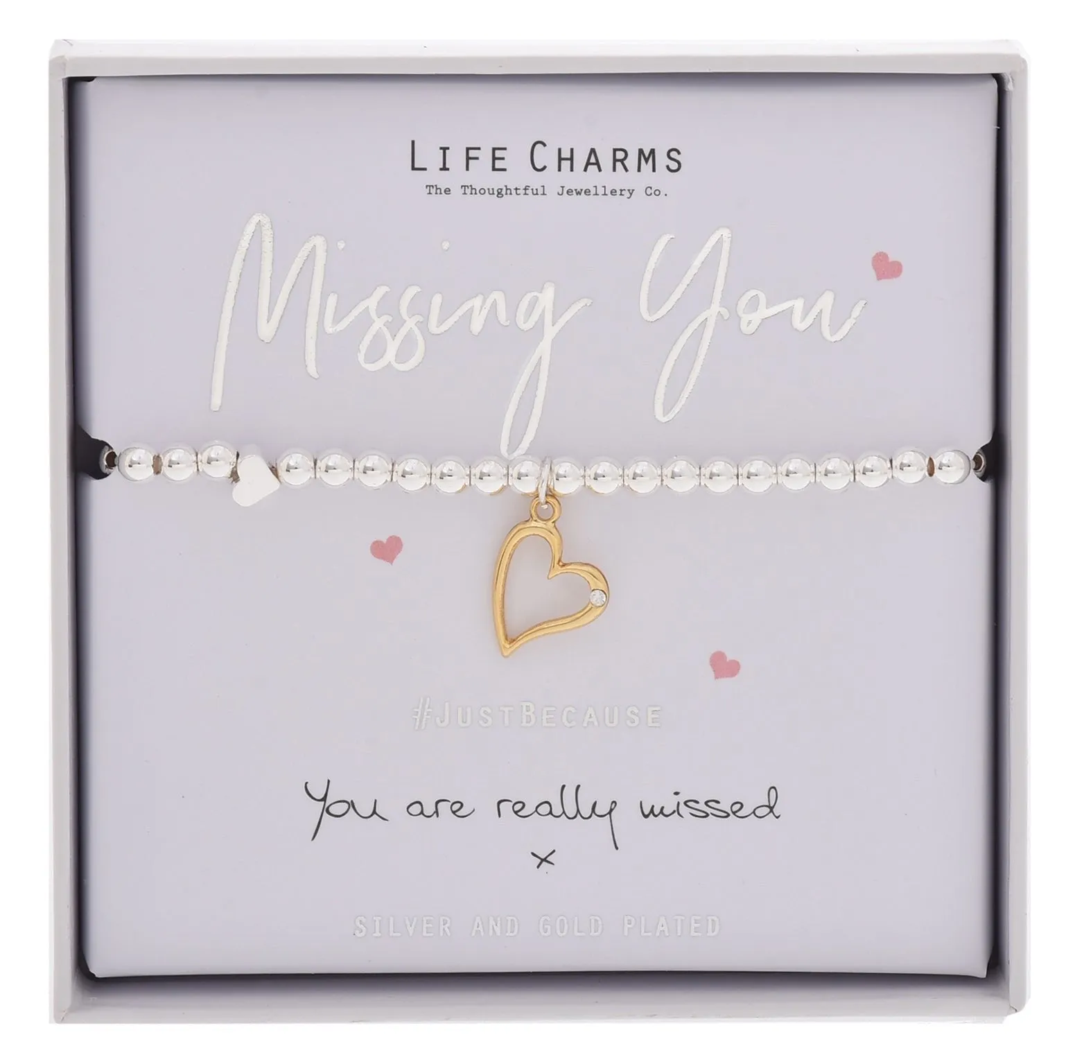 Life Charms Bracelet Missing You