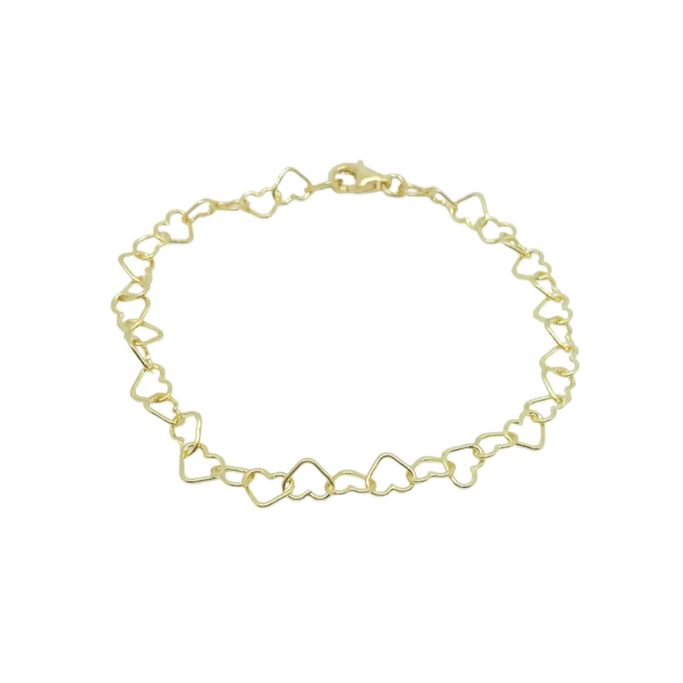 Little Heart Bracelet Gold 6.5”