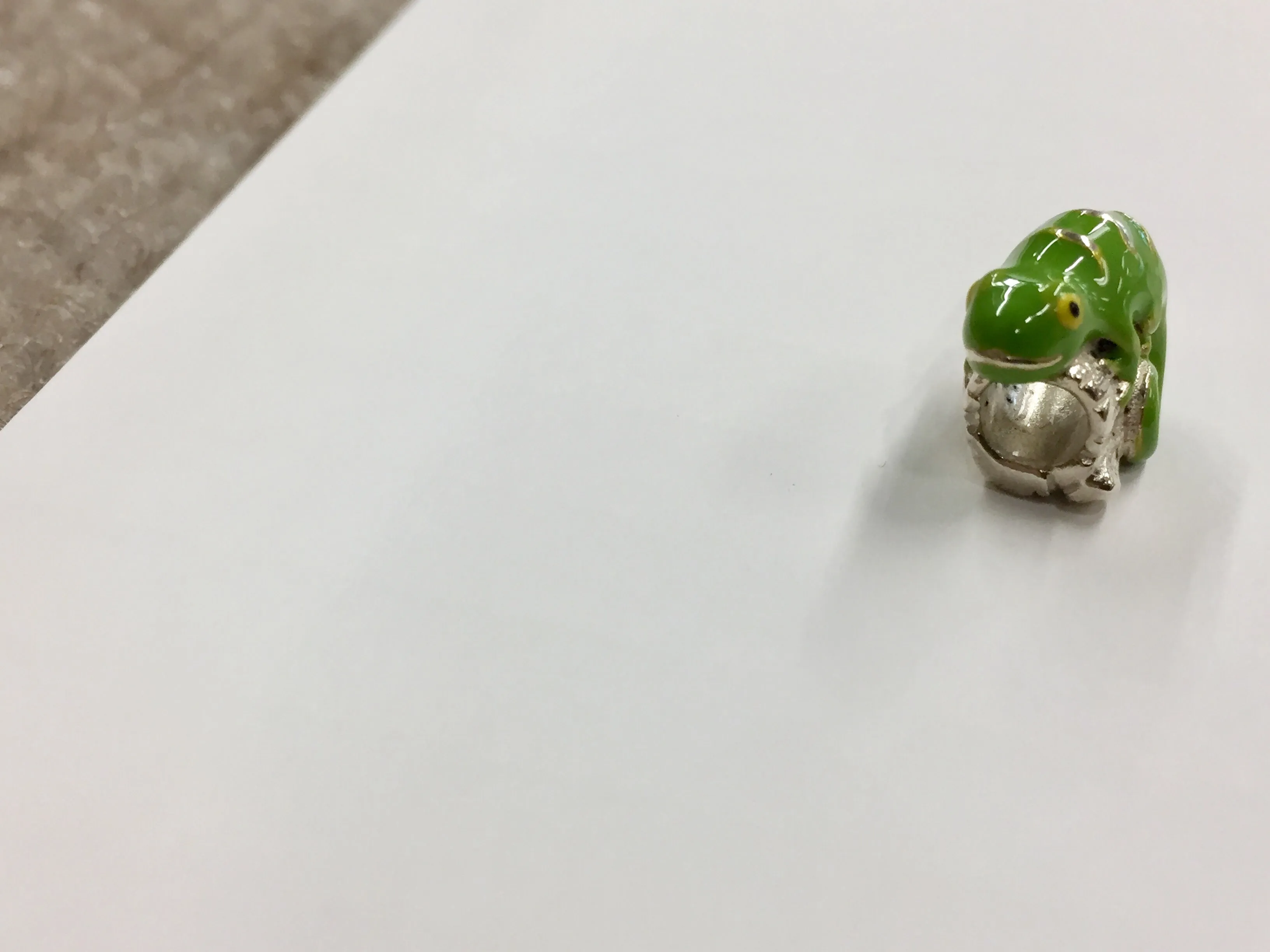 LIzard Silver Bead