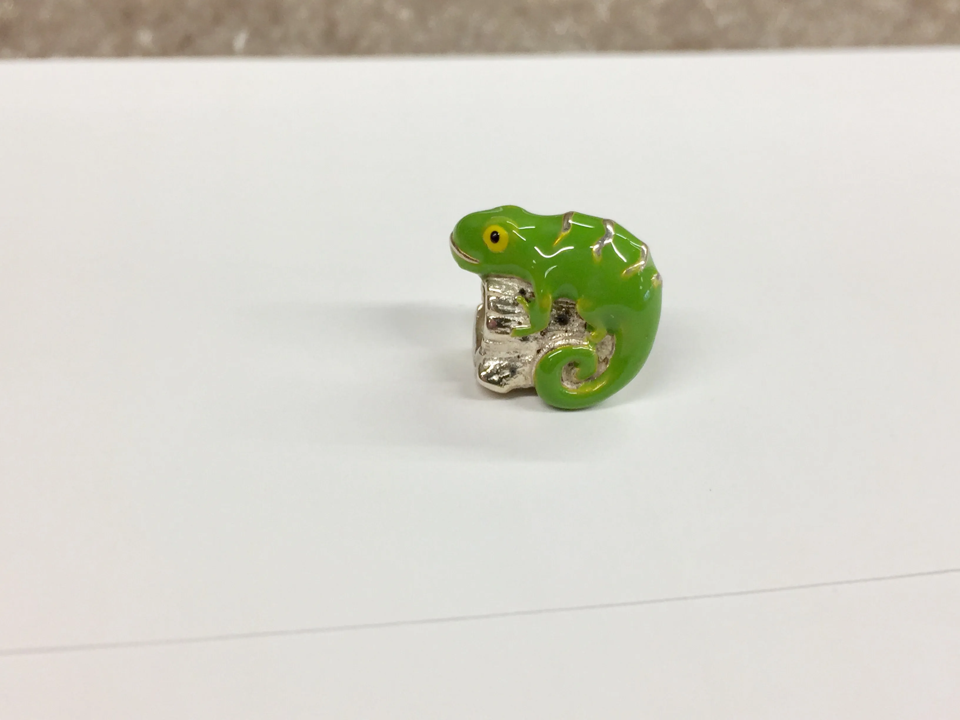 LIzard Silver Bead