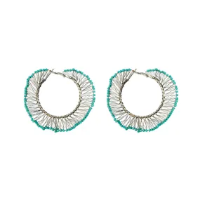 Loop Weaver Wire Hoop Earrings