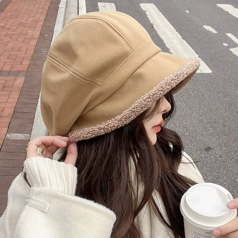 LovelyRLovely Fleece-lined Warm Pile Bucket Hat