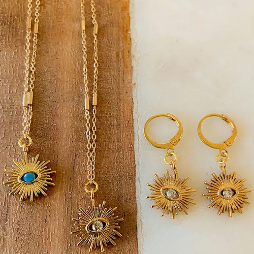 Mara: Illuminated Eye of Protection Necklace