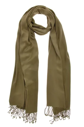 MAYA Viscose Dark Olive Woman Scarf