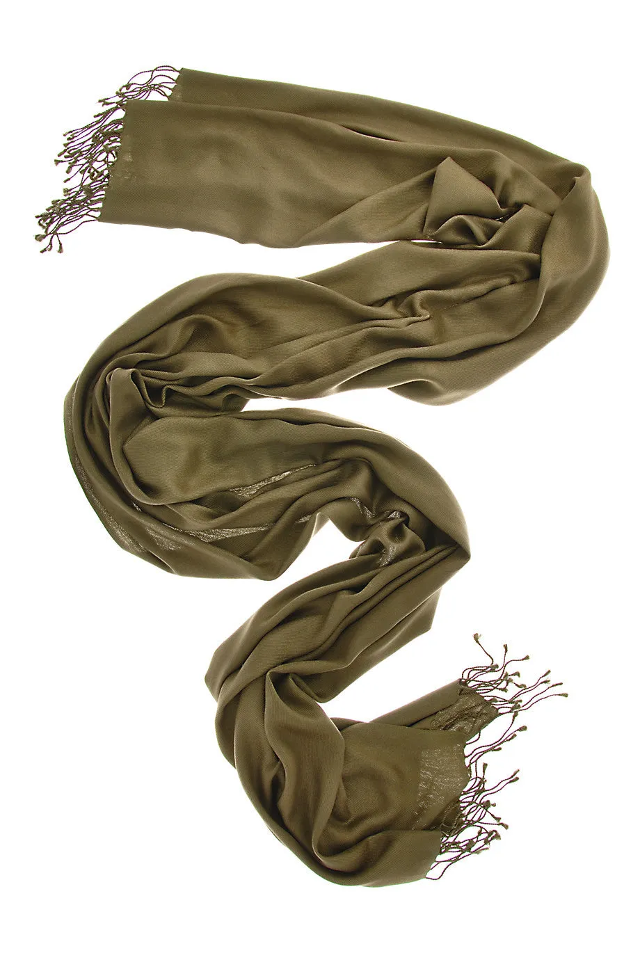 MAYA Viscose Dark Olive Woman Scarf