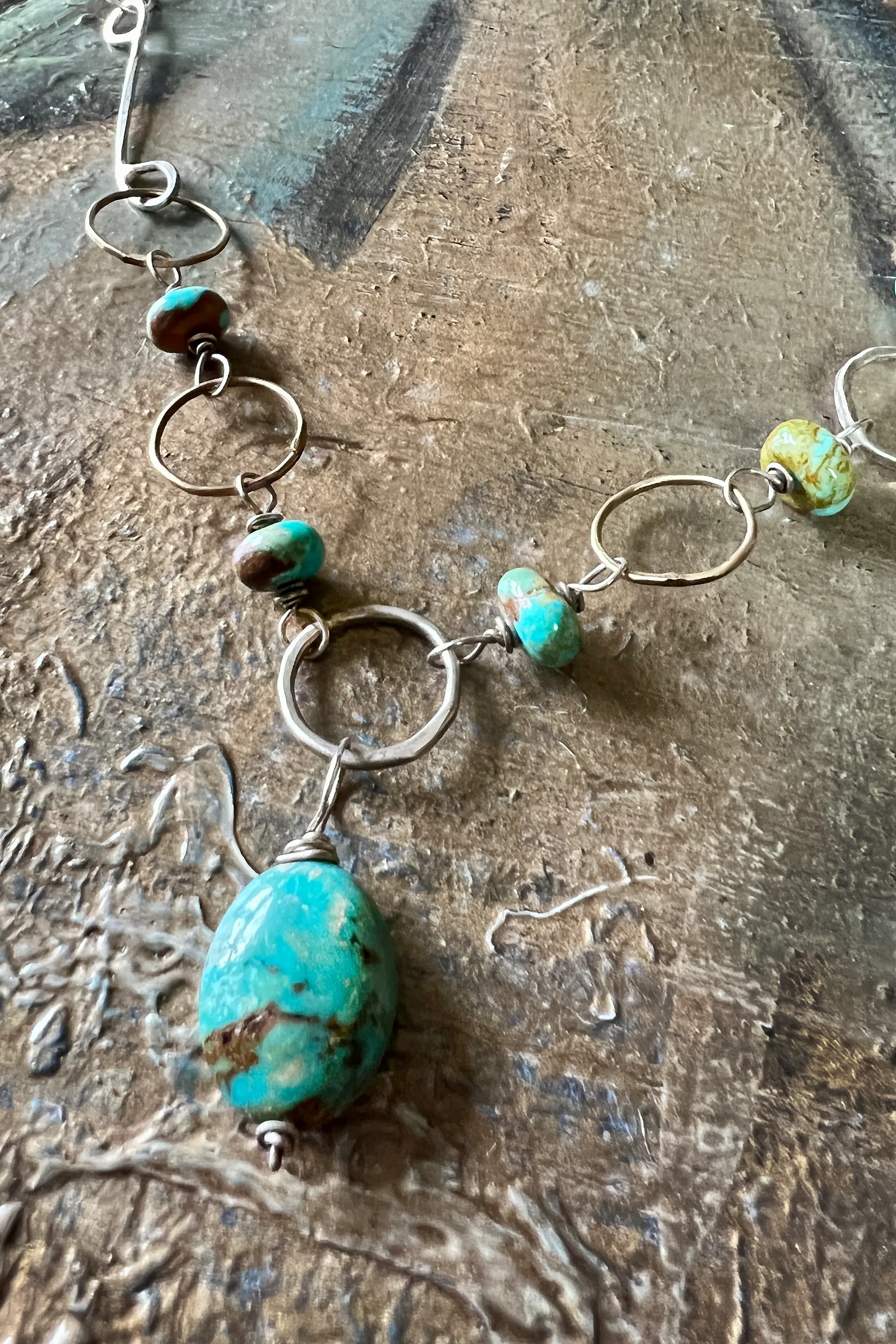 Mixed Media   Turquoise Necklace