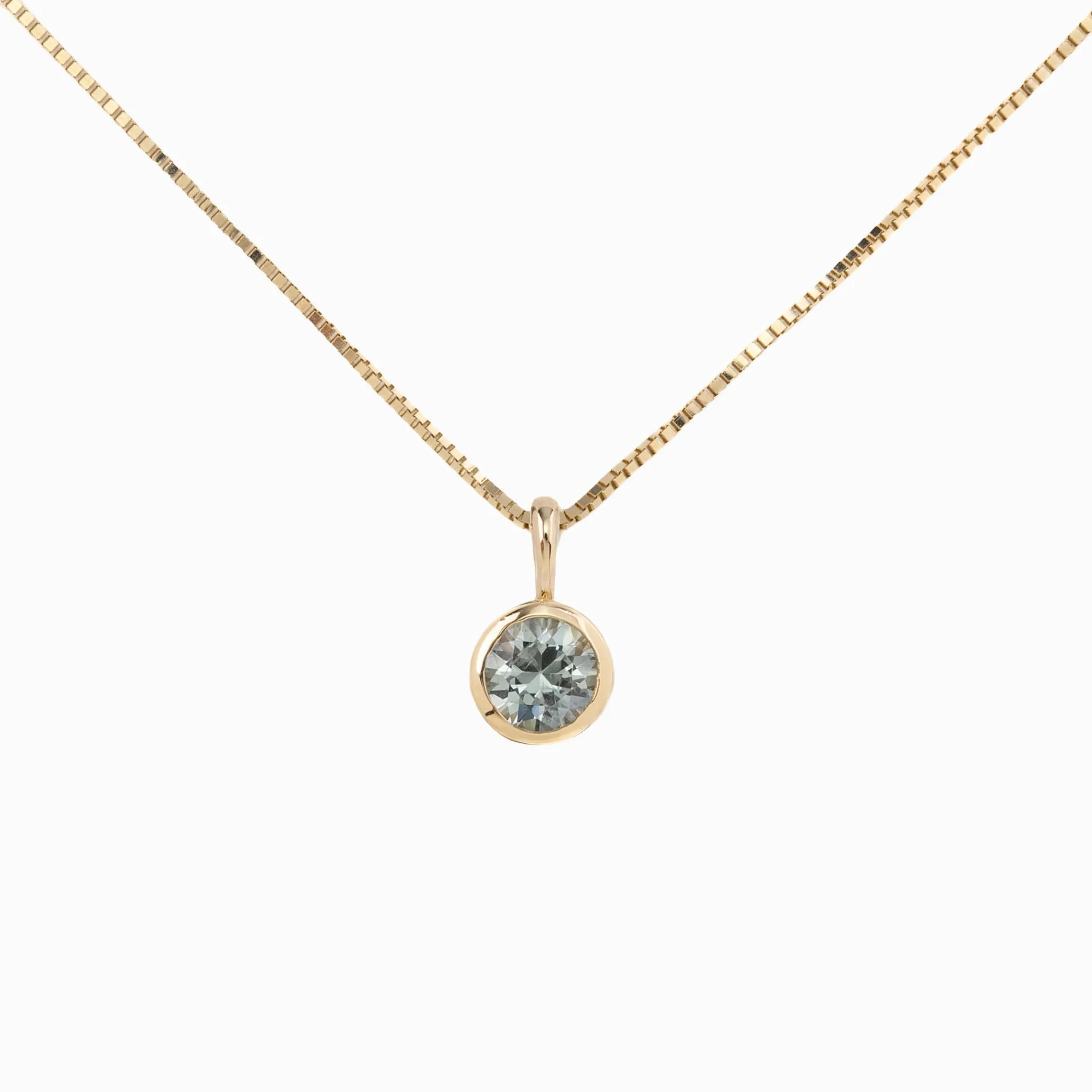 Montana Sapphire Patia Round Necklace