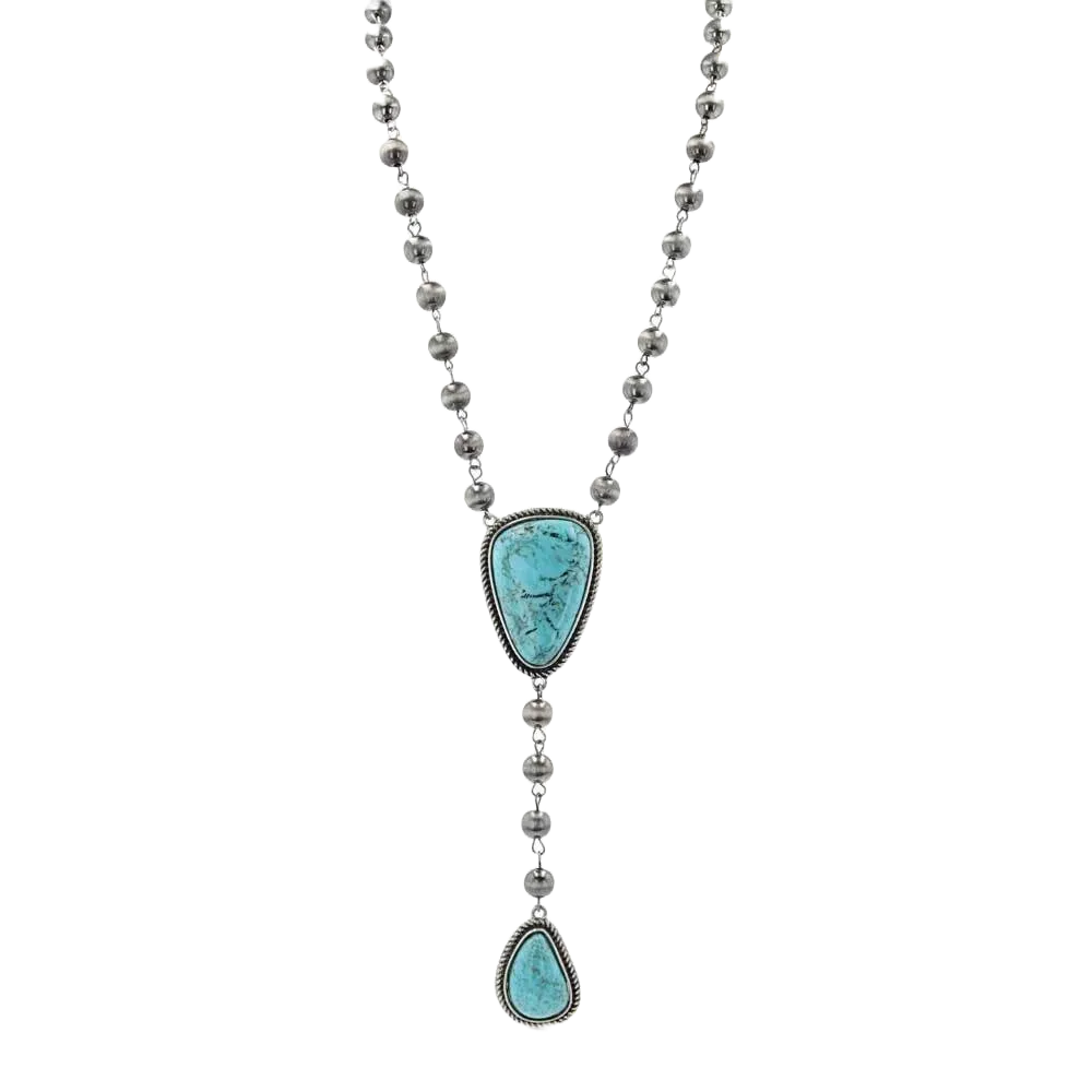 Montana Silversmiths Chasing Turquoise Beaded Attitude Necklace ANC5438