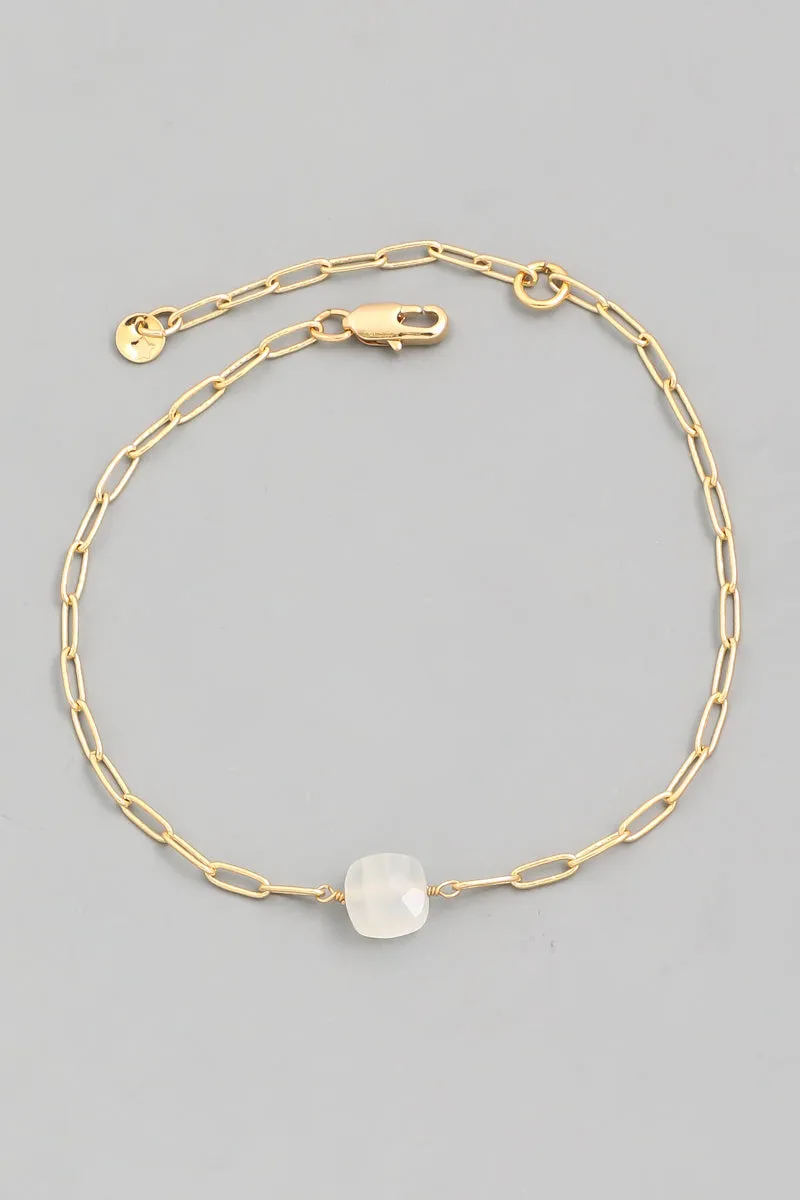 Mother Earth Dainty Stone Bracelet (Assorted Colors)