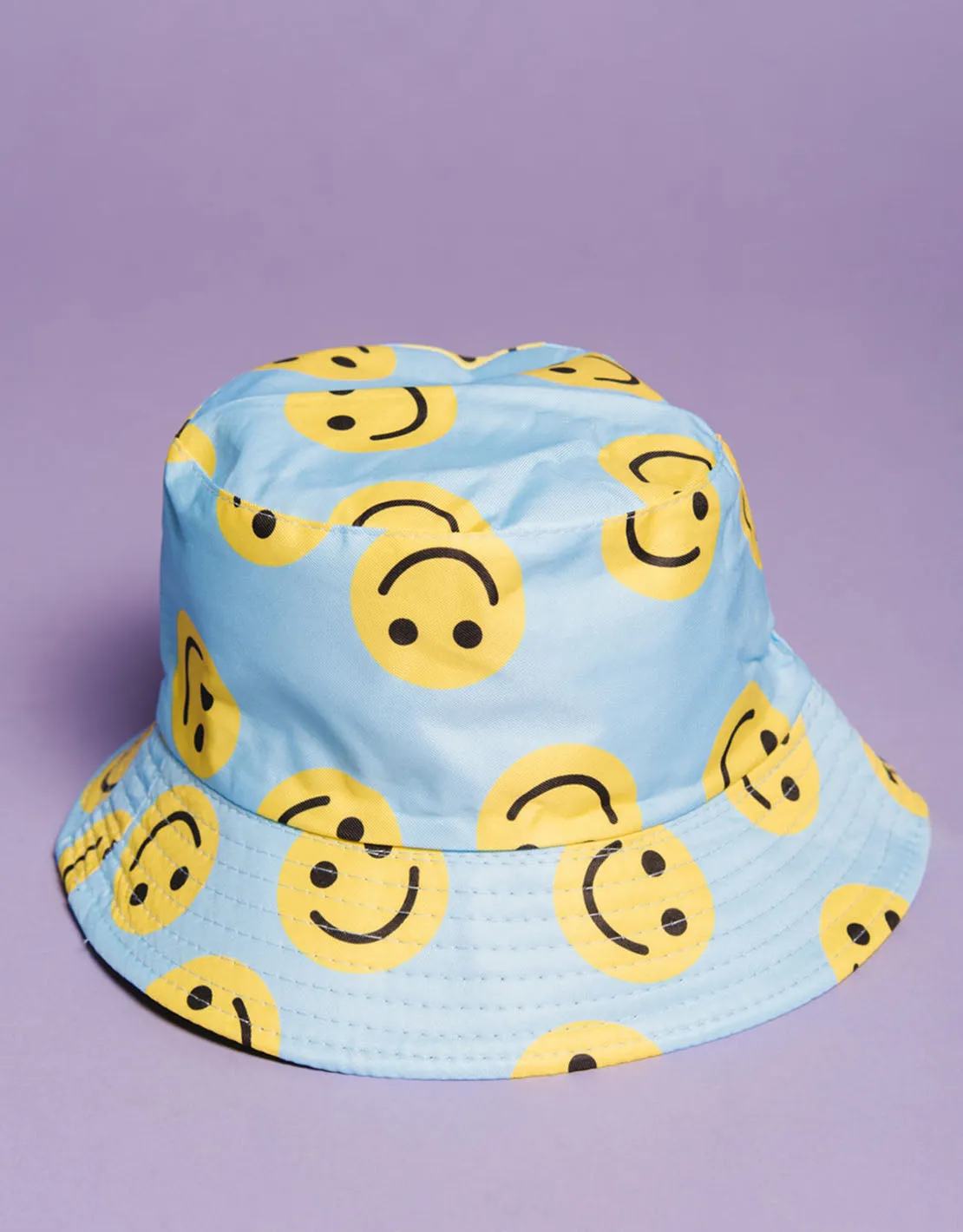 Multi smiley bucket hat