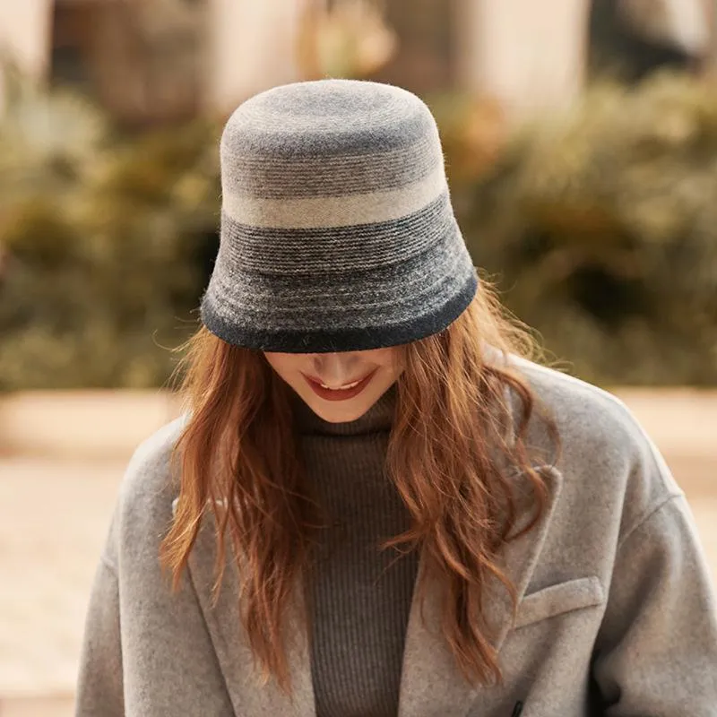 Multicolor Striped Bucket Hat