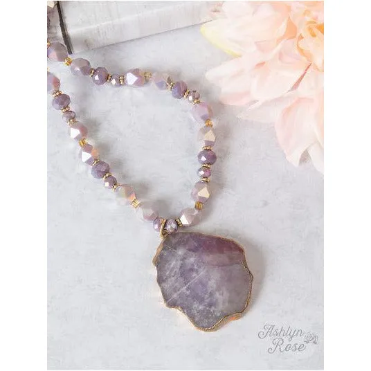 Must Be Mauve {{Amethyst Stone}} Necklace