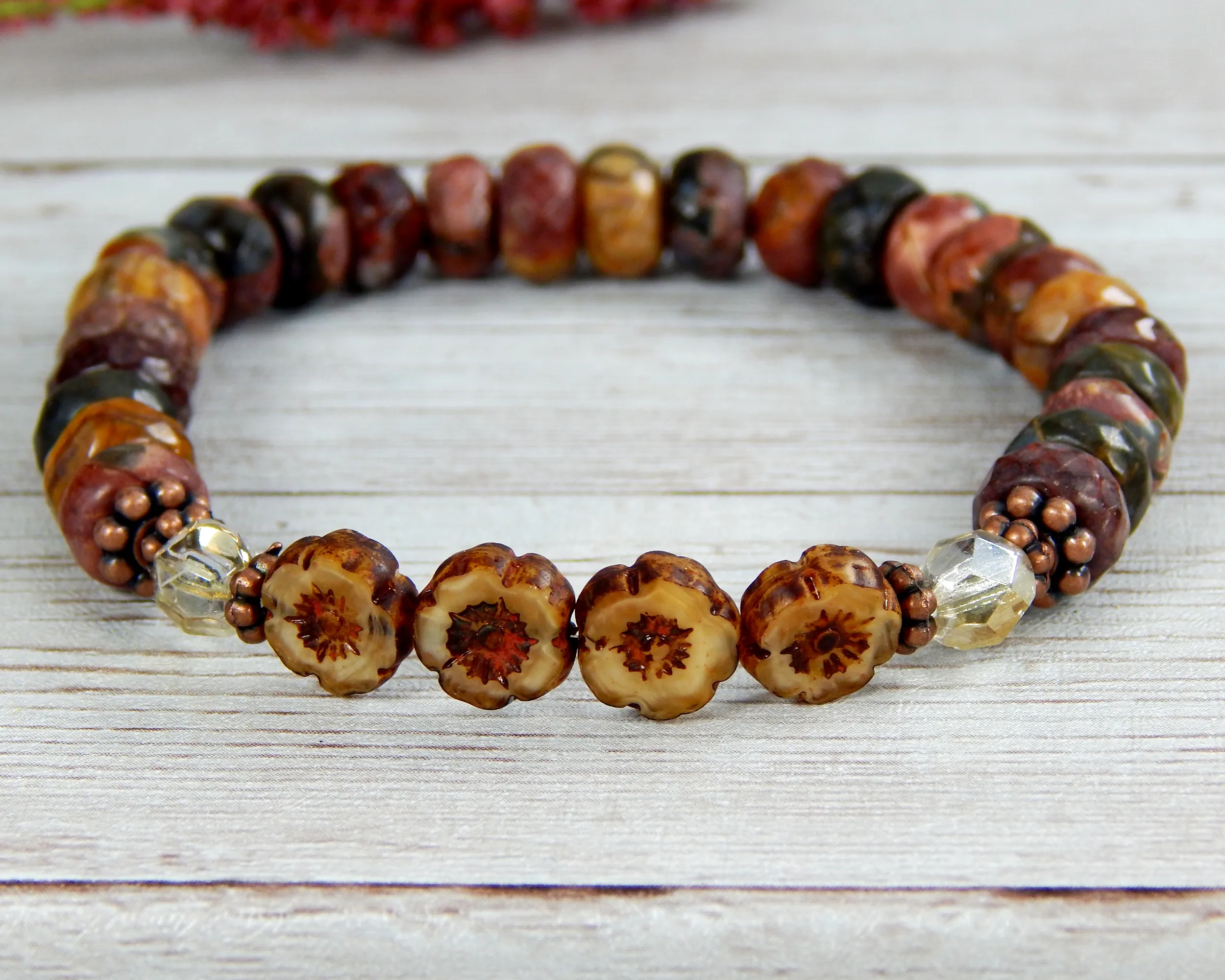 Nature Jewelry for Women - Flower Bracelet - Gift for Nature Lover