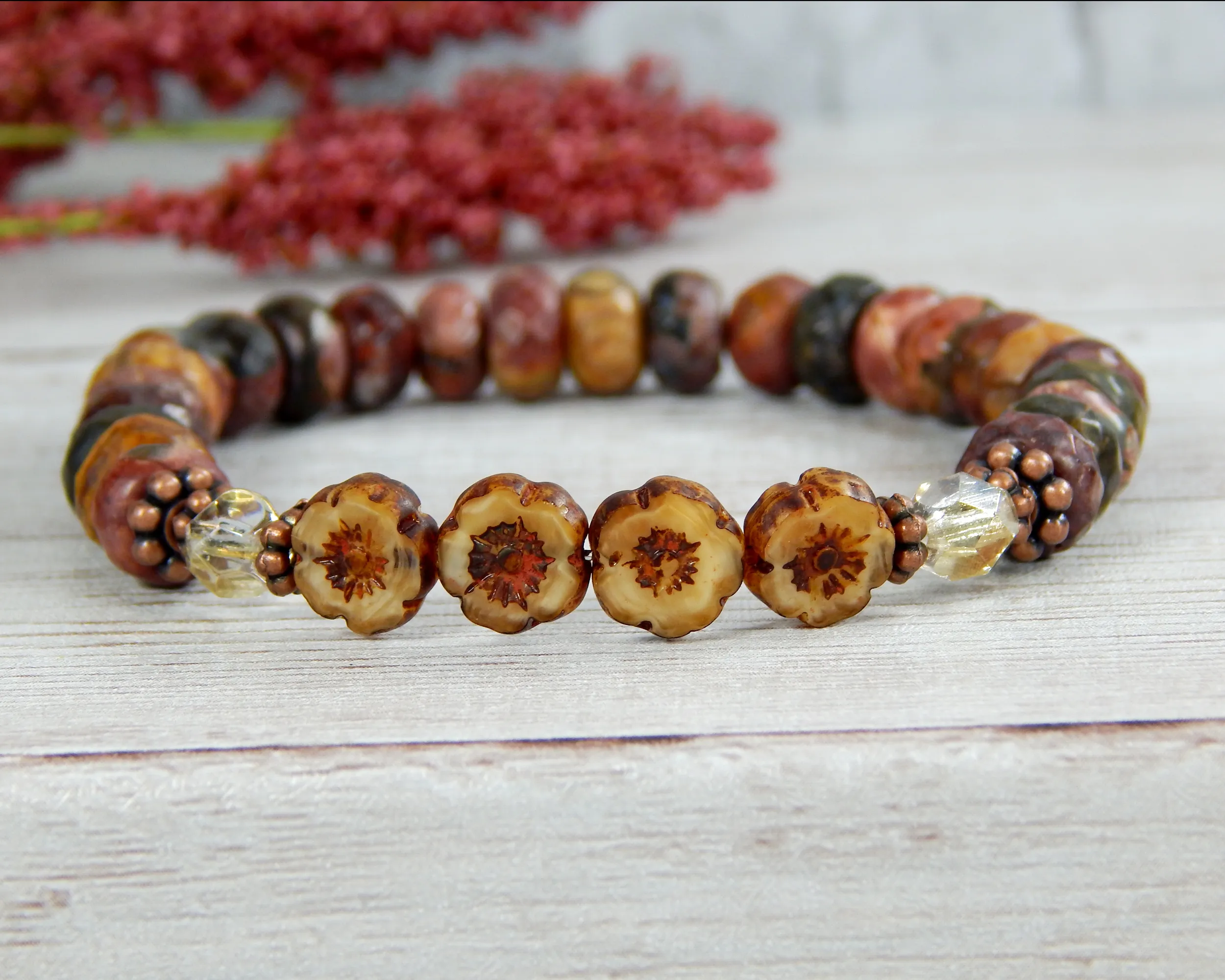 Nature Jewelry for Women - Flower Bracelet - Gift for Nature Lover